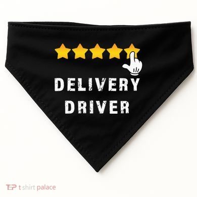 Delivery Driver Five Star Food Dash Grub Grocery USA-Made Doggie Bandana