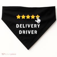 Delivery Driver Five Star Food Dash Grub Grocery USA-Made Doggie Bandana thumb 0
