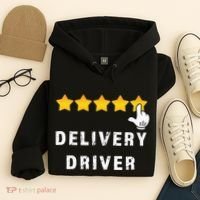 Delivery Driver Five Star Food Dash Grub Grocery Hoodie thumb 4