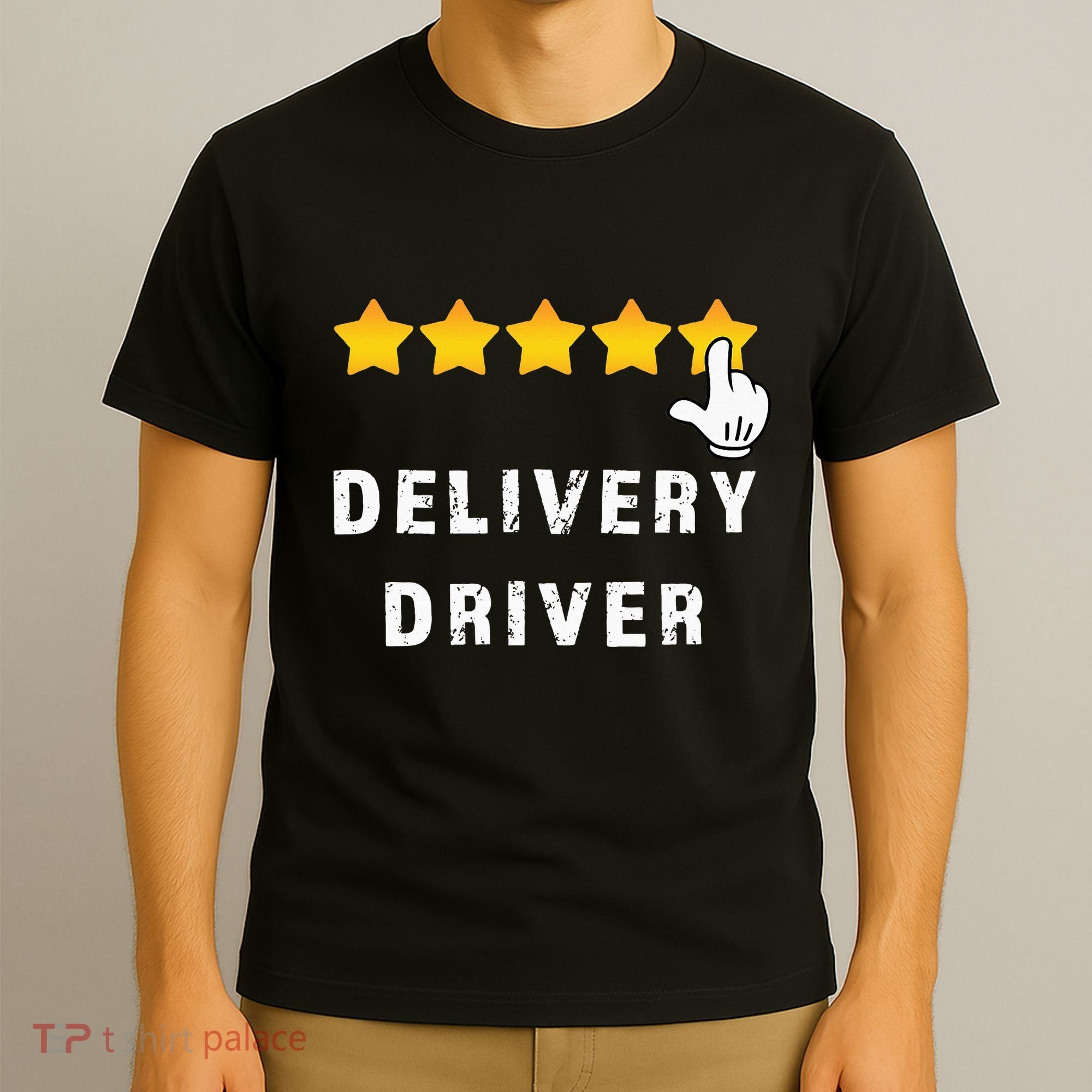 Delivery Driver Five Star Food Dash Grub Grocery T-Shirt
