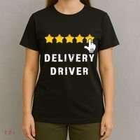 Delivery Driver Five Star Food Dash Grub Grocery T-Shirt thumb 4