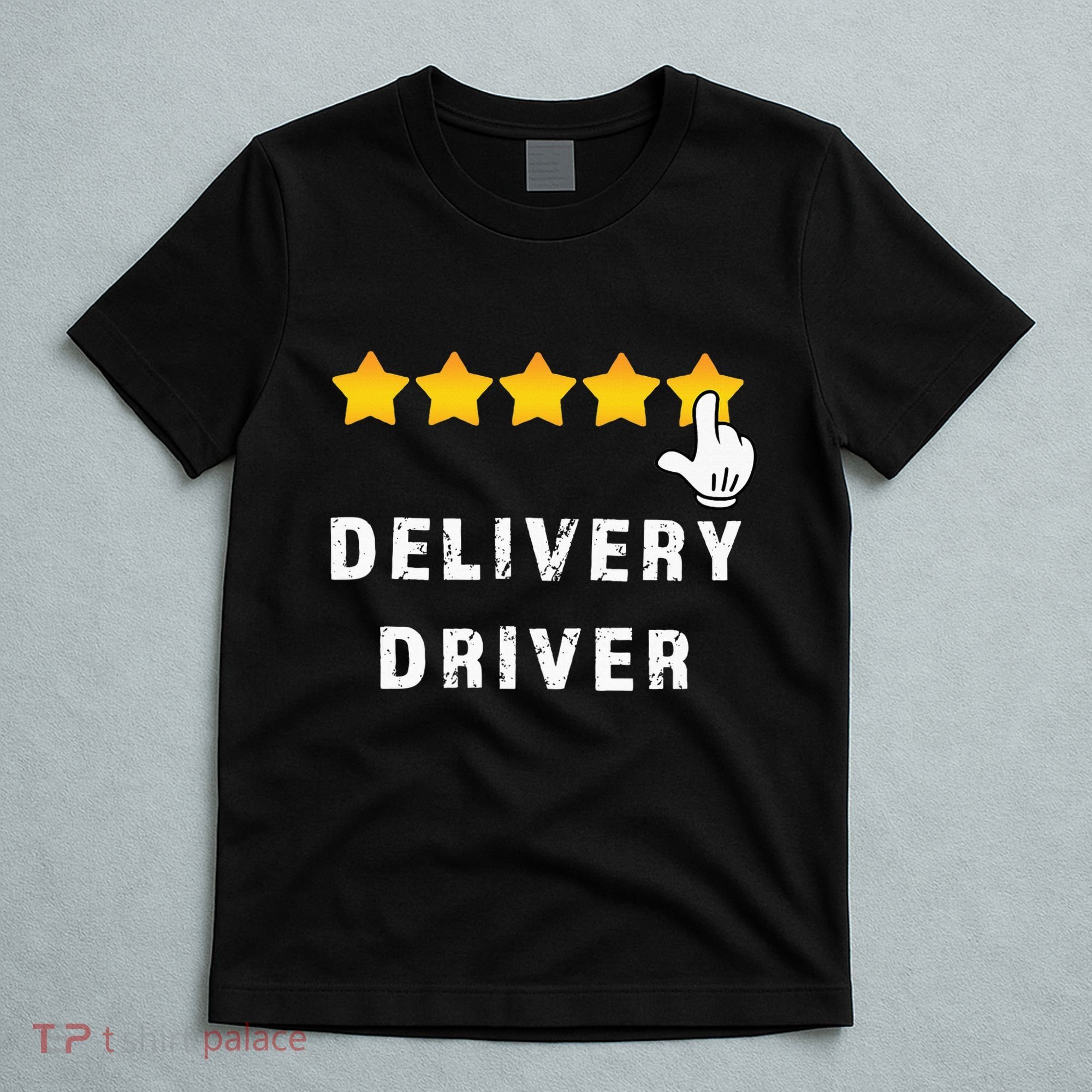 Delivery Driver Five Star Food Dash Grub Grocery T-Shirt