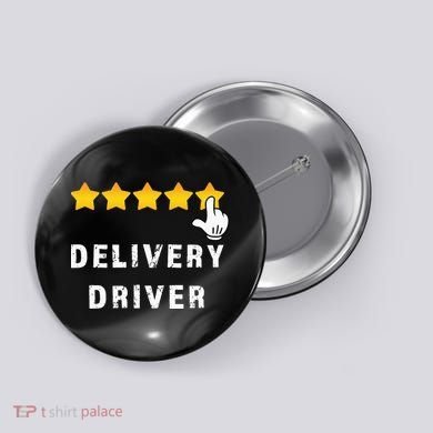Delivery Driver Five Star Food Dash Grub Grocery Button