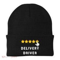 Delivery Driver Five Star Food Dash Grub Grocery Beanie thumb 0