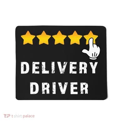 Delivery Driver Five Star Food Dash Grub Grocery Mousepad
