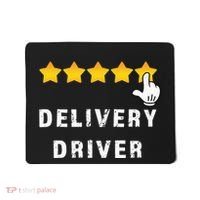 Delivery Driver Five Star Food Dash Grub Grocery Mousepad thumb 0