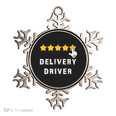 Delivery Driver Five Star Food Dash Grub Grocery Ornament