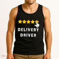 Delivery Driver Five Star Food Dash Grub Grocery Tank Top thumb 3