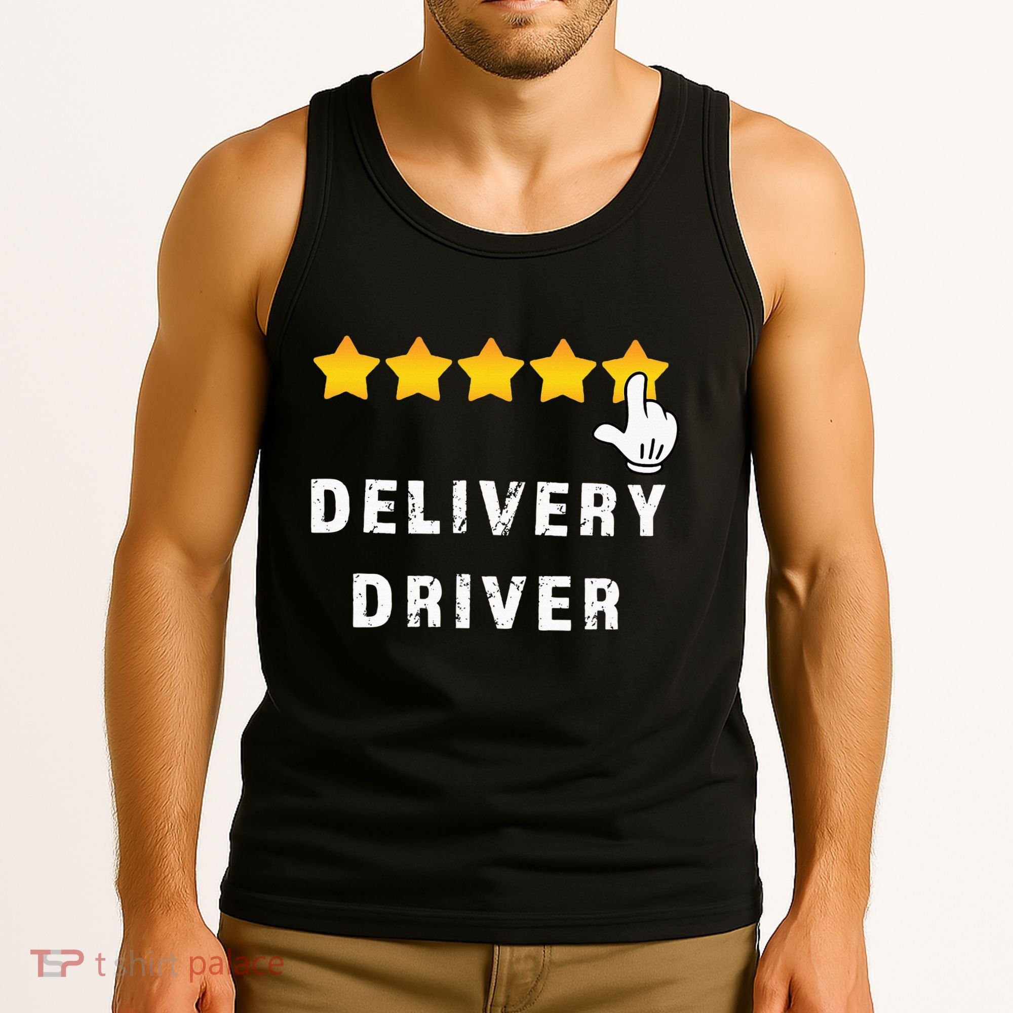 Delivery Driver Five Star Food Dash Grub Grocery Tank Top