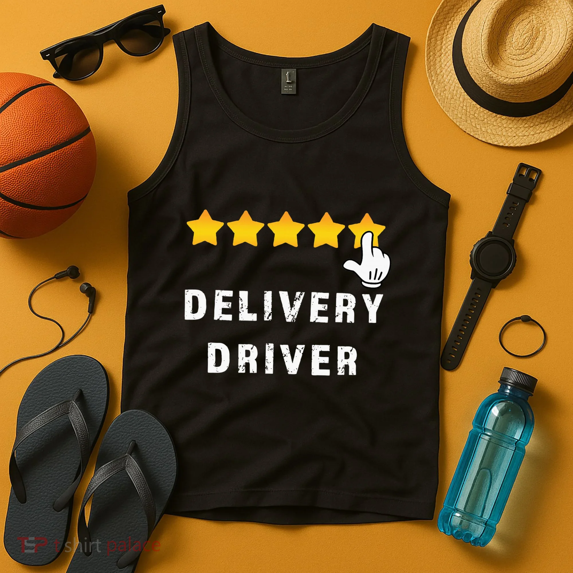 Delivery Driver Five Star Food Dash Grub Grocery Tank Top