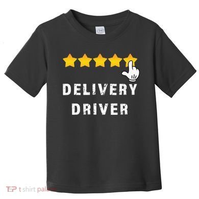 Delivery Driver Five Star Food Dash Grub Grocery Toddler T-Shirt