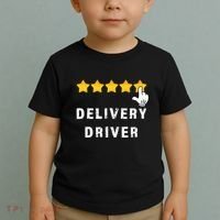 Delivery Driver Five Star Food Dash Grub Grocery Toddler T-Shirt thumb 2