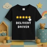 Delivery Driver Five Star Food Dash Grub Grocery Toddler T-Shirt thumb 3