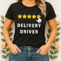 Delivery Driver Five Star Food Dash Grub Grocery Women's T-Shirt thumb 2
