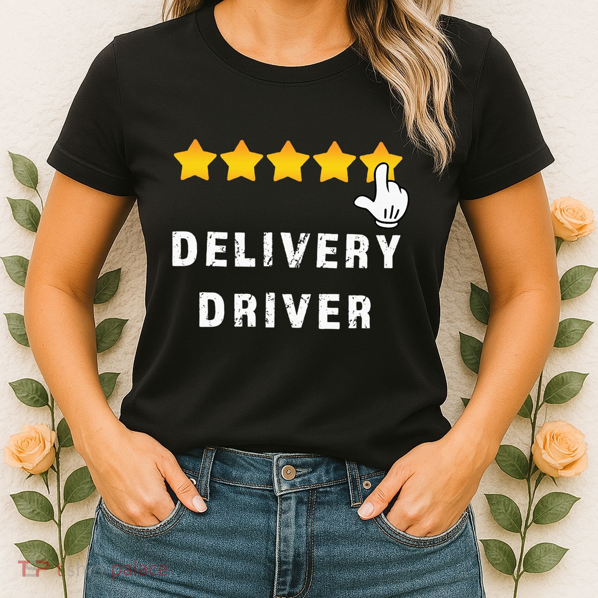 Delivery Driver Five Star Food Dash Grub Grocery Women's T-Shirt