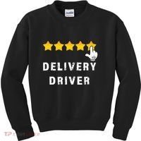 Delivery Driver Five Star Food Dash Grub Grocery Kids Sweatshirt thumb 0