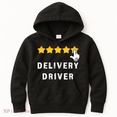 Delivery Driver Five Star Food Dash Grub Grocery Kids Hoodie