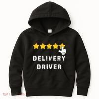 Delivery Driver Five Star Food Dash Grub Grocery Kids Hoodie thumb 0