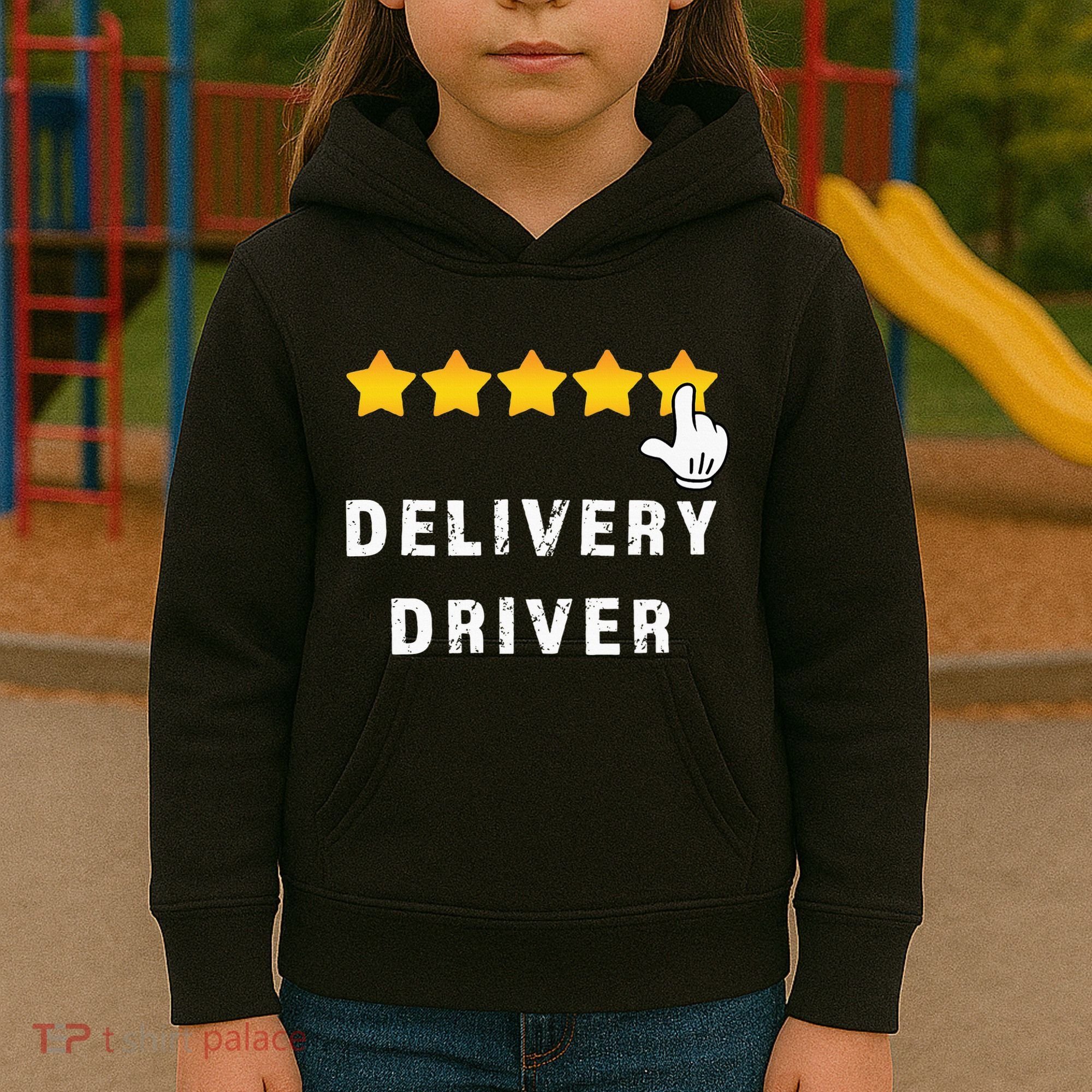 Delivery Driver Five Star Food Dash Grub Grocery Kids Hoodie