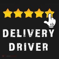 Delivery Driver Five Star Food Dash Grub Grocery Kids Long Sleeve Shirt thumb 2