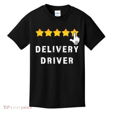 Delivery Driver Five Star Food Dash Grub Grocery Kids T-Shirt