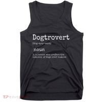 Dogtrovert Definition Funny Dog S Tank Top thumb 0