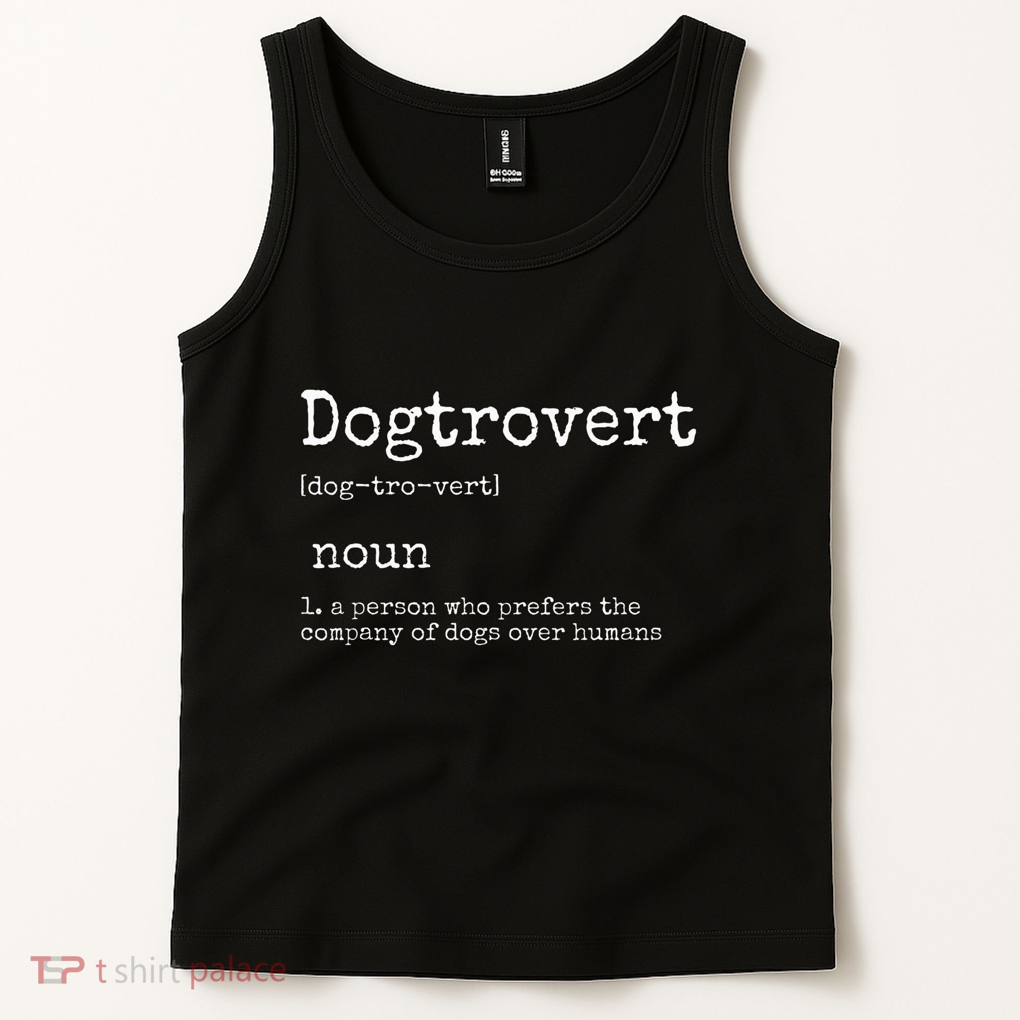 Dogtrovert Definition Funny Dog S Tank Top