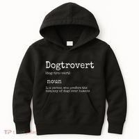 Dogtrovert Definition Funny Dog S Kids Hoodie thumb 0
