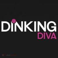 Dinking Diva Funny Pickleball Breast Cancer Awareness Gift Ornament thumb 1