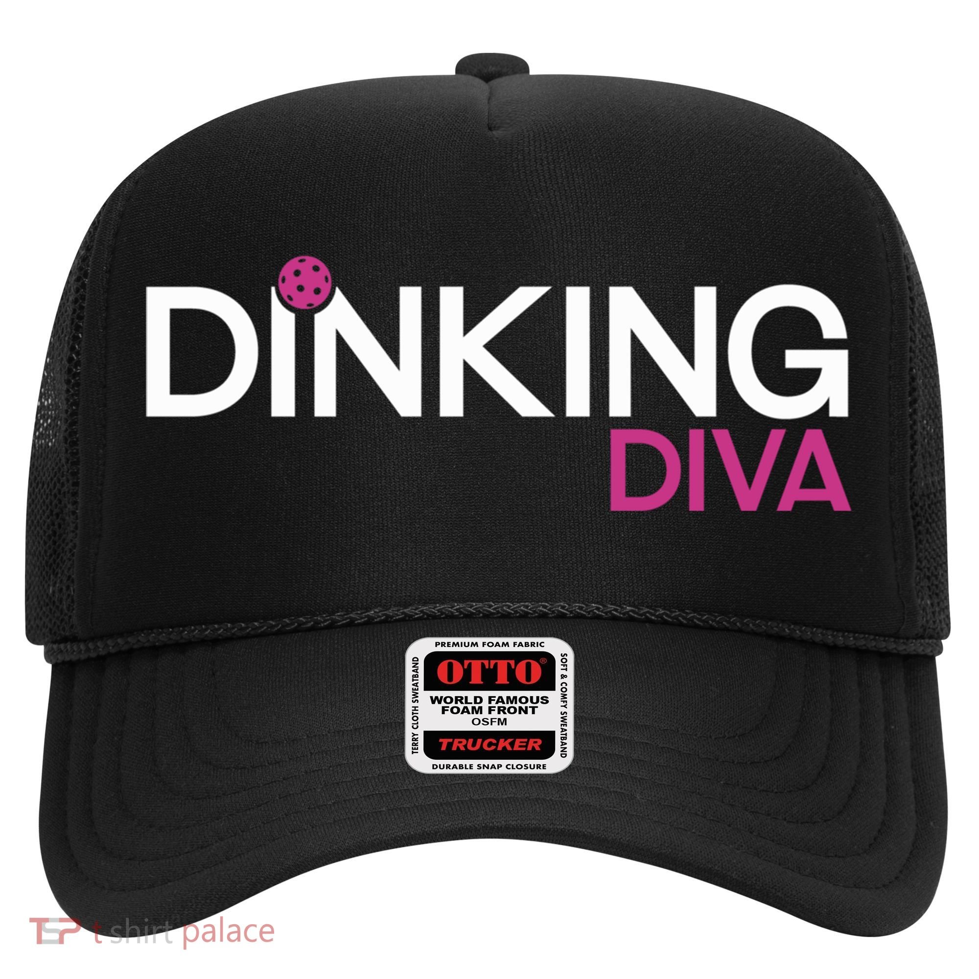 Dinking Diva Funny Pickleball Breast Cancer Awareness Gift Hat