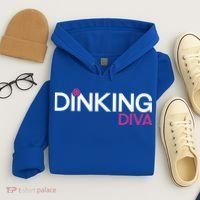 Dinking Diva Funny Pickleball Breast Cancer Awareness Gift Hoodie thumb 4
