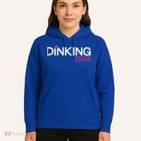 Dinking Diva Funny Pickleball Breast Cancer Awareness Gift Hoodie thumb 5