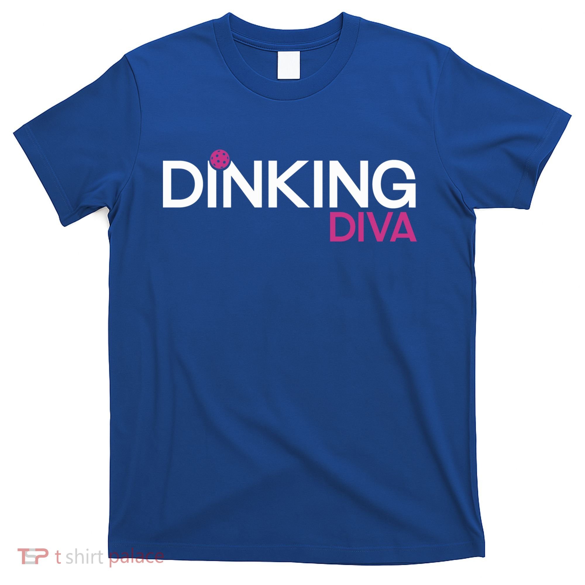 Dinking Diva Funny Pickleball Breast Cancer Awareness Gift T-Shirt