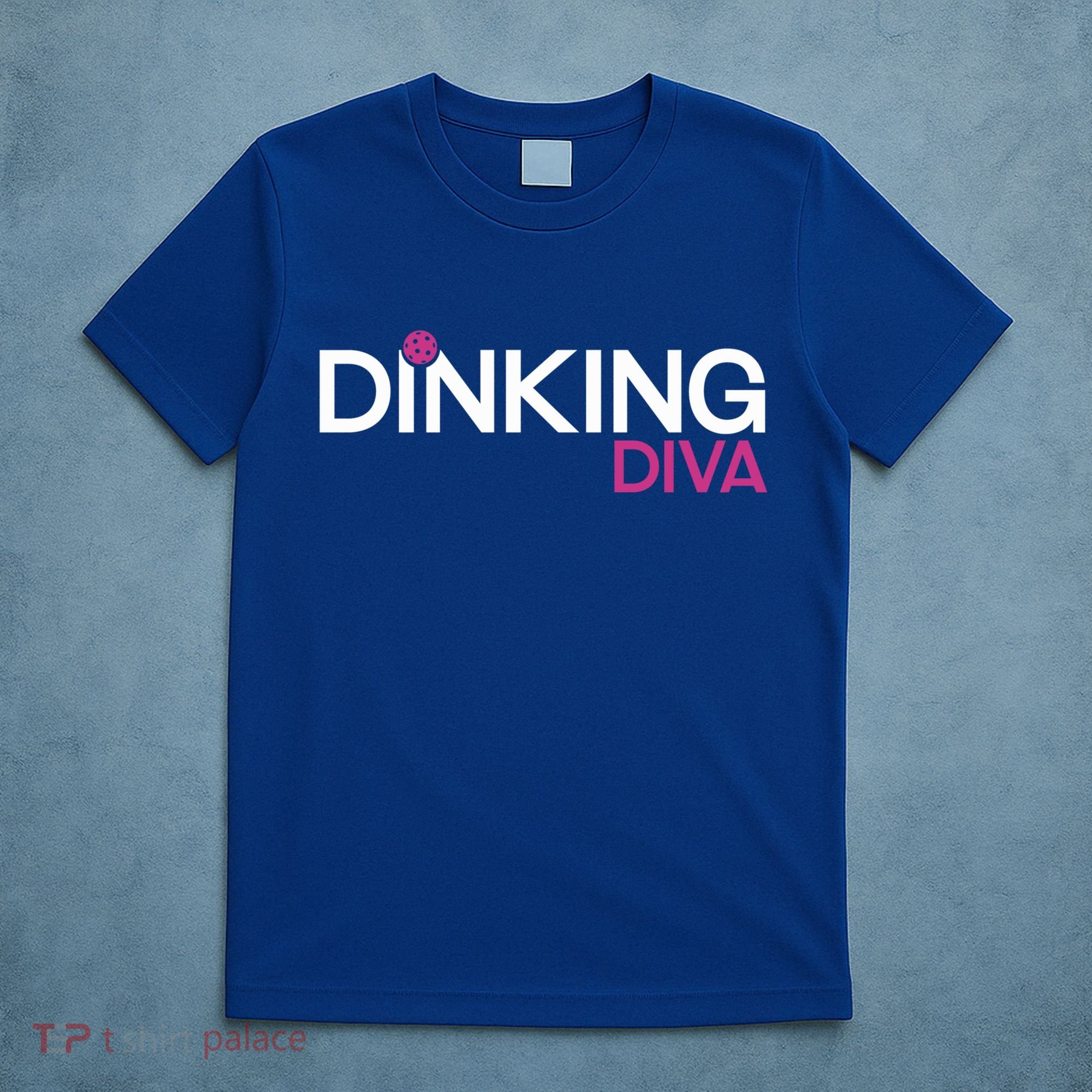 Dinking Diva Funny Pickleball Breast Cancer Awareness Gift T-Shirt
