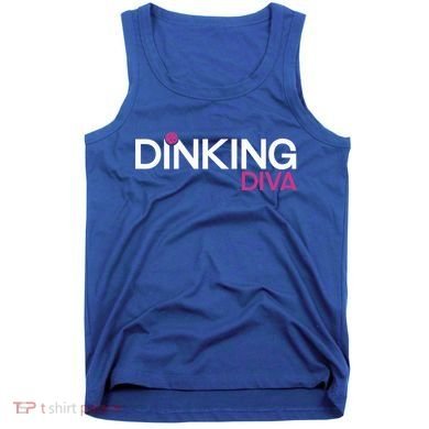 Dinking Diva Funny Pickleball Breast Cancer Awareness Gift Tank Top