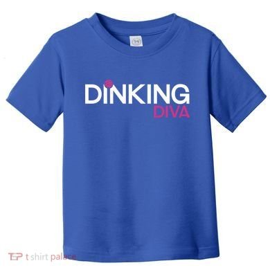 Dinking Diva Funny Pickleball Breast Cancer Awareness Gift Toddler T-Shirt
