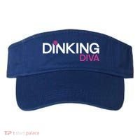 Dinking Diva Funny Pickleball Breast Cancer Awareness Gift Visor thumb 0