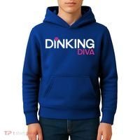 Dinking Diva Funny Pickleball Breast Cancer Awareness Gift Kids Hoodie thumb 4