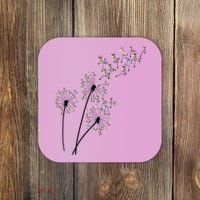 Dandelion Donkey Flower Floral Donkey Tree Lover Gift Coaster thumb 0