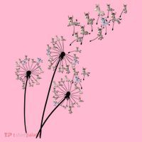 Dandelion Donkey Flower Floral Donkey Tree Lover Gift Coaster thumb 2