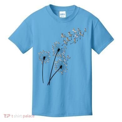 Dandelion Donkey Flower Floral Donkey Tree Lover Gift Kids T-Shirt