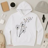Dandelion Donkey Flower Floral Donkey Tree Lover Gift Hoodie thumb 3