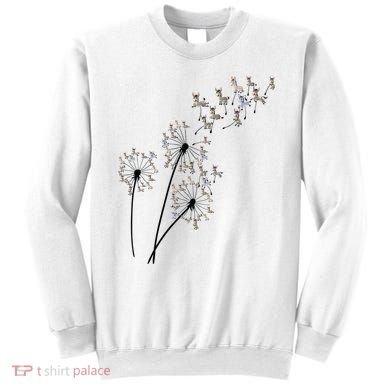 Dandelion Donkey Flower Floral Donkey Tree Lover Gift Sweatshirt