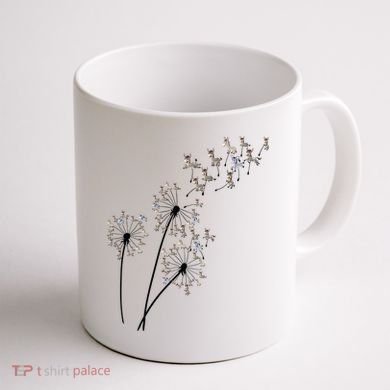 Dandelion Donkey Flower Floral Donkey Tree Lover Gift Coffee Mug back