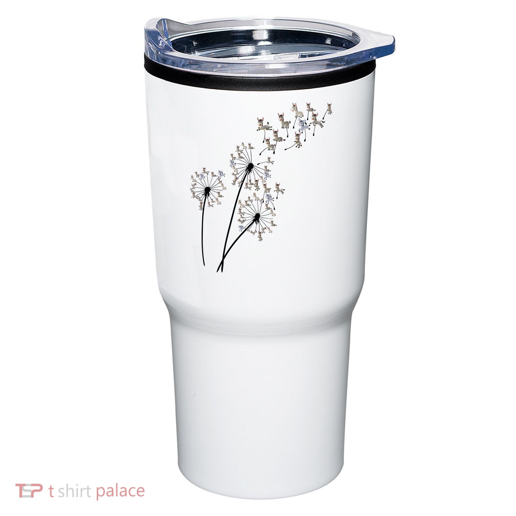 Dandelion Donkey Flower Floral Donkey Tree Lover Gift Tumbler
