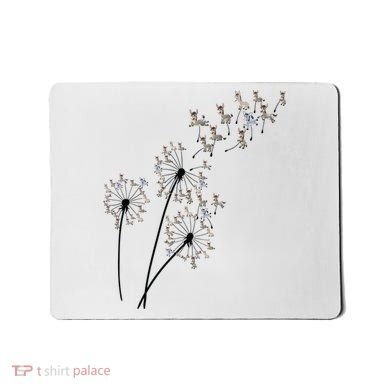 Dandelion Donkey Flower Floral Donkey Tree Lover Gift Mousepad