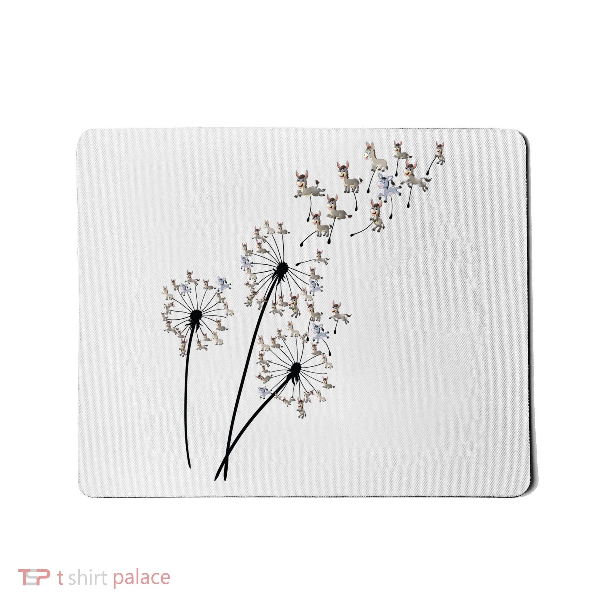 Dandelion Donkey Flower Floral Donkey Tree Lover Gift Mousepad