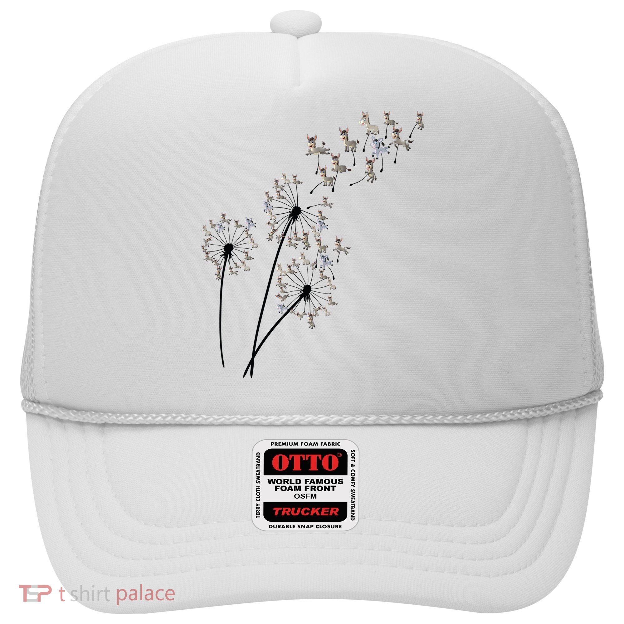 Dandelion Donkey Flower Floral Donkey Tree Lover Gift Hat
