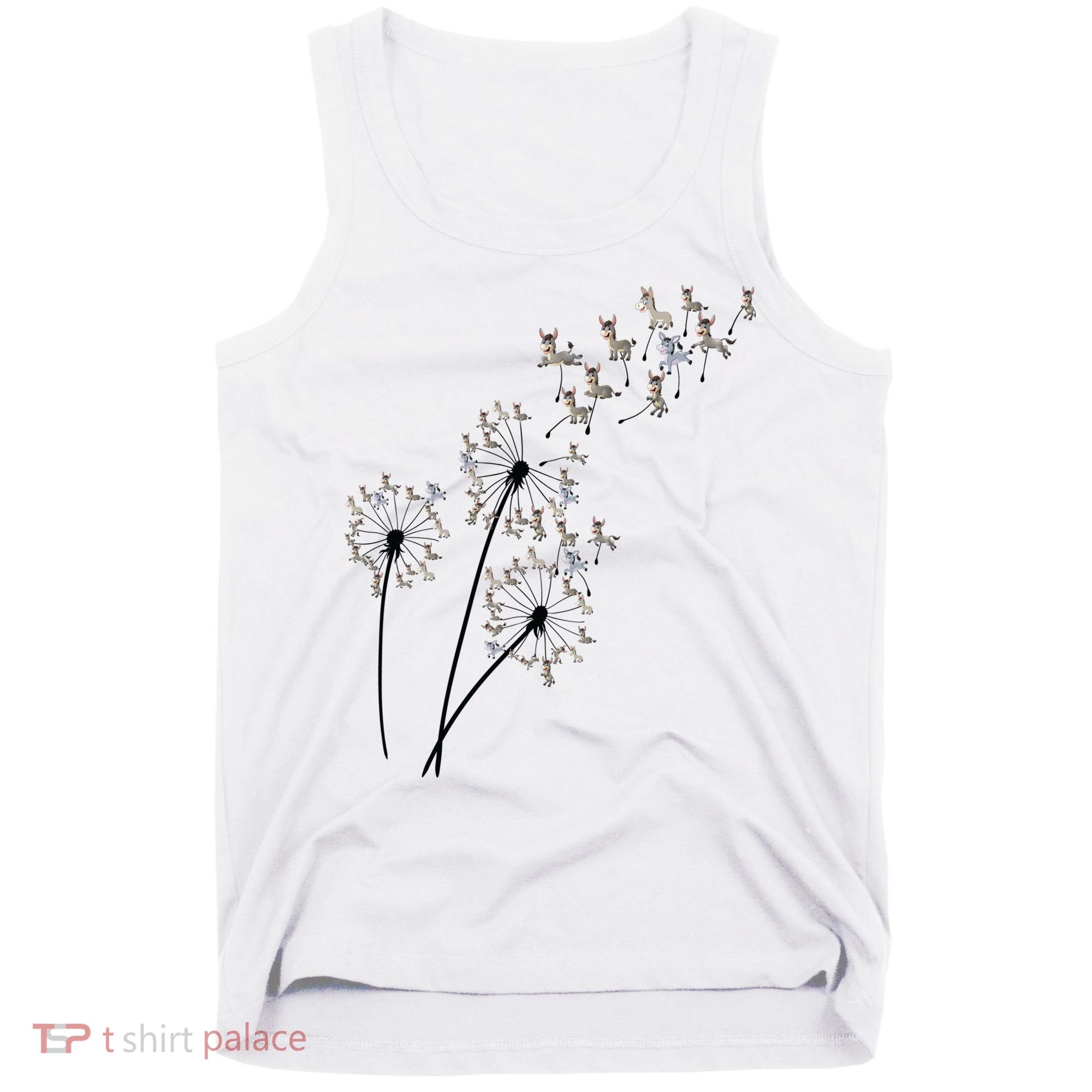 Dandelion Donkey Flower Floral Donkey Tree Lover Gift Tank Top