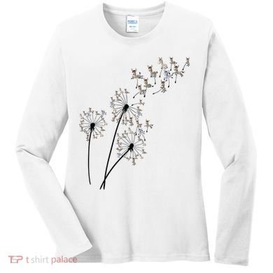 Dandelion Donkey Flower Floral Donkey Tree Lover Gift Women's Long Sleeve Shirt